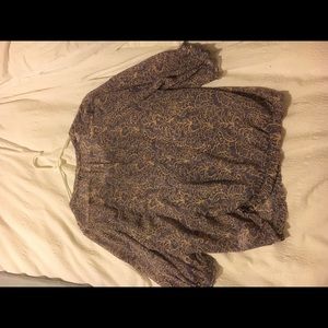 Banana Republic purple sheer top